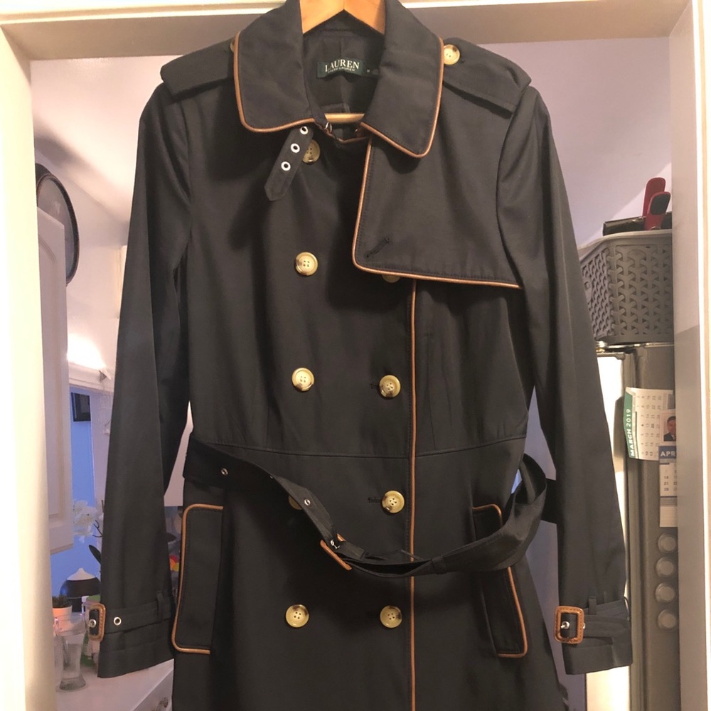 *Brand New*  Ralph Lauren  Twill Trench Coat